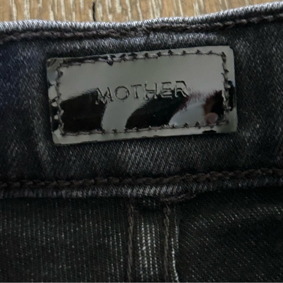 MOTHER The Hustler Ankle Fray Faded Black Jeans 29 - Picture 11 of 13